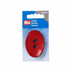 Prym Oval Coconut Buttons  Dark Red - each