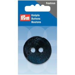 Prym Round Coconut Buttons  Dark Blue - each