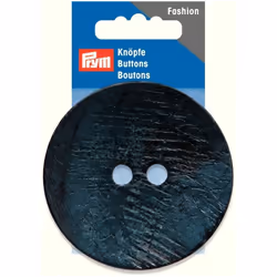 Prym Round Coconut Buttons Dark Blue - each