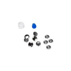 Prym Cover Buttons Brass col 15 mm, Silver/Black, 24