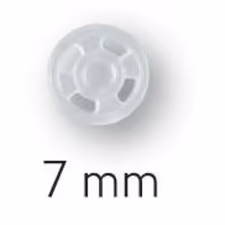 Prym Sew On Plastic Snap Fasteners  Transparent - per pack of 1000