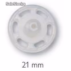 Prym Sew On Plastic Snap Fasteners  Transparent - per pack of 1000