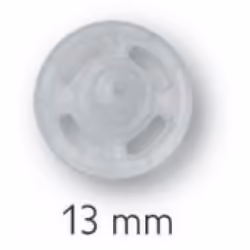 Prym Sew On Plastic Snap Fasteners  Transparent - per pack of 1000