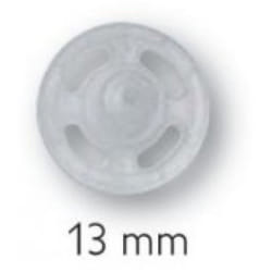 Prym Sew On Plastic Snap Fasteners  Transparent - per pack of 1000