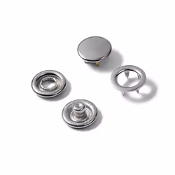 Prym 390104, Brass, Silver, Round, Gloss, 20 pc(s), Blister