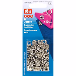 Prym 390106, Brass, Silver, Round, Gloss, Silver, 20 pc(s)