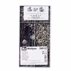 Prym 390127, Rivet snap fastener, Metal, Silver, 1 cm, 200 pc(s)