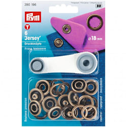 Prym Jersey Ring Snaps Press Fasteners  Antique Brass - per pack of 6