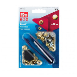 Prym Anorak Snaps Press Fasteners  Gold - per pack of 10