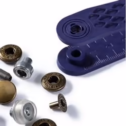 Prym Non-sew press fastener anorak, 12mm, antique brass