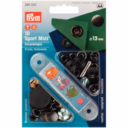 Prym Sport Snaps Press Fasteners Black Oxidized - per pack of 10