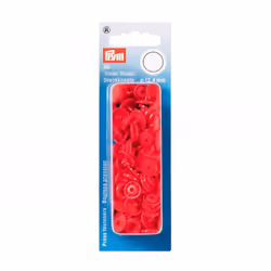 Prym Snaps Press Fasteners Light Red - per pack of 30