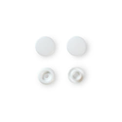 Prym Non-sew press fasteners, Colour Snaps, round, 12.4mm, white