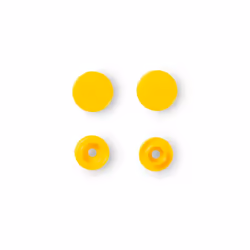Prym 393110, Rivet snap fastener, Polyoxymethylene (POM), Yellow, Matte, Round, 1.24 cm