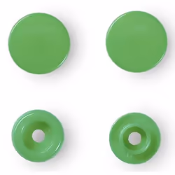 Prym 393114, Rivet snap fastener, Plastic, Polyoxymethylene (POM), Light Green, Round, 1.24 cm, 30 pc(s)