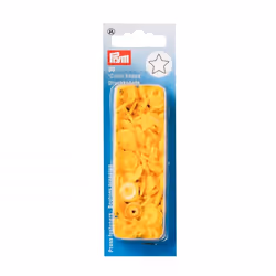 Prym Star Snaps Press Fasteners  Yellow - per pack of 30
