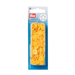Prym Star Snaps Press Fasteners  Yellow - per pack of 30