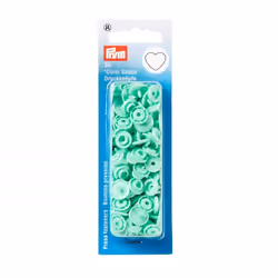 Prym Heart Snaps Press Fasteners Mint Green - per pack of 30
