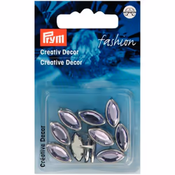 Prym Oval Studs Purple - per pack of 16