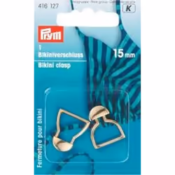 Prym Bikini and Belt Clasp Hook Metal 15 mm Silver col