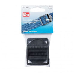 Prym Plastic Adjusting Buckles  Black - per pack of 2
