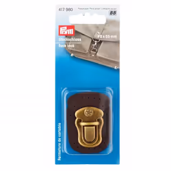 Prym Tuck Lock Bag Fastener Brown - per pack