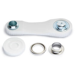 Prym Eyelets and washers, 11.0mm, silver-coloured
