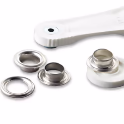 Prym Eyelets and washers, 11.0mm, silver-coloured