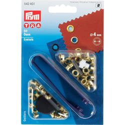 Prym Eyelets, gold, Metal, 9.3 x 5.7 x 0.7 cm