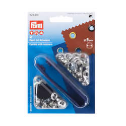 Prym Eyelets and washers, 5.0mm, silver-coloured - Additional view 2