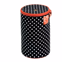 Prym Dispenser Polka Dots Wool Storage Black