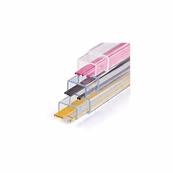 Refills for Cartridge Pencil, Yellow, Pink, Black, 0,9mm