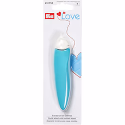 Prym Chalk Stick with Toothed Wheel-Ergonomic Design Love, Plastic/Metal, Turquoise, 1 Count (Pack of 1)