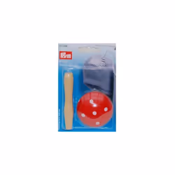 Prym Darning Mushroom, Wood, Red, 60mm