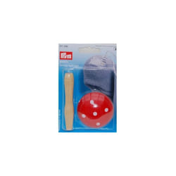 Prym Darning Mushroom, Wood, Red, 60mm