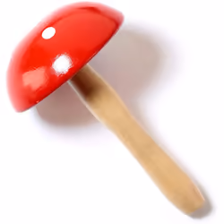 Prym Darning Mushroom, Wood, Red, 60mm