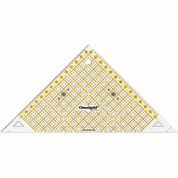 Prym Quick Triangle Ruler with cm Scale for 1/2 Squares Up To 15 cm