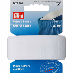 Prym Elastic Tape lateral Stiffness 30 mm White 30mm