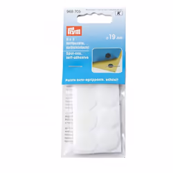 Prym Hook & Loop Stick On Dots  White - per pack