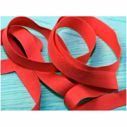 Prym 15mm Strong Cotton Herringbone Tape Red - per metre