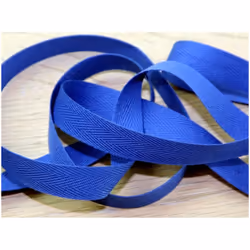 Prym 20mm Strong Cotton Herringbone Tape Blue - per metre