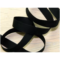 Prym 30mm Strong Cotton Herringbone Tape Black - per metre