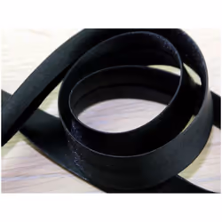 Prym 20mm Duchesse Satin Bias Binding Tape Black - per metre