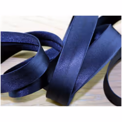 Prym 20mm Duchesse Satin Bias Binding Tape Navy Blue - each