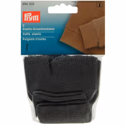 Prym Knitted Cuff Ribbing Grey - per pack of 2