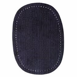 Prym Patches Cord for Ironing/Sewing on 14x10 cm Black  Cotton  14 x 10 cm