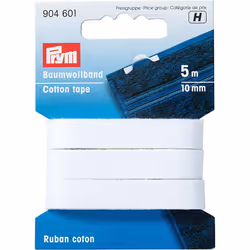 Prym Cotton Tape 10 mm White