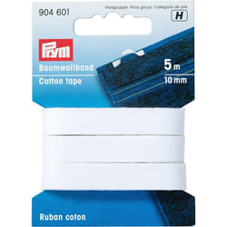 Prym Cotton Tape 10 mm White