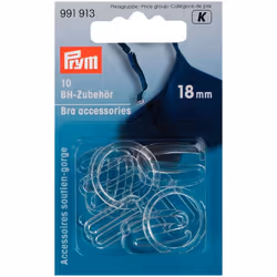 Prym Bra Strap Accessories Clear - per pack of 10