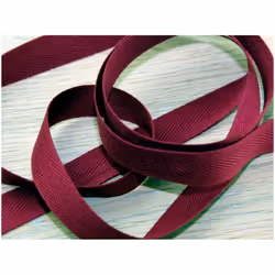 Prym 15mm Strong Cotton Herringbone Tape Wine Red - per metre